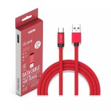 Cablu USB TYPE C 1m plat rosu 2.4A RUBY EDITION V-Tac SKU-8631, Vtac