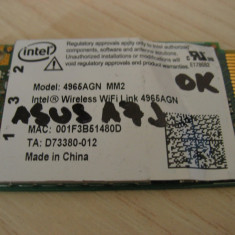 Placa wireless laptop Asus A7J, Intel Wireless WiFi 4965AGN MM2
