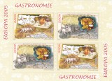 GASTRONOMIE,EUROPA 2005,BLOC II,Lp.1683a MNH ** ROMANIA., Istorie, Nestampilat