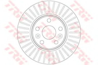 Disc frana RENAULT MEGANE II Limuzina (LM0/1) (2003 - 2016) TRW DF6448 foto