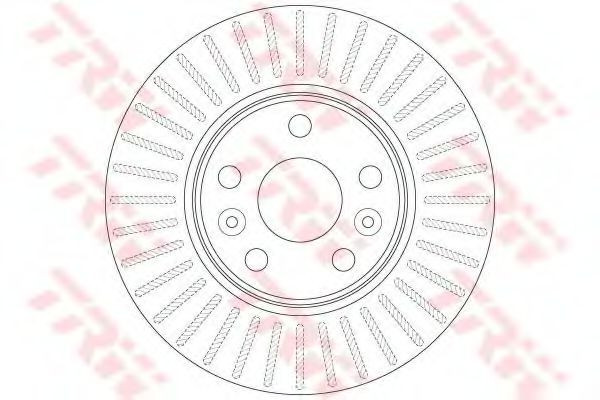 Disc frana RENAULT MEGANE II Grandtour (KM0/1) (2003 - 2012) TRW DF6448