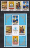 Samoa 1970 - Crăciun - Picturi, Serie + Colita, MNH, Nestampilat
