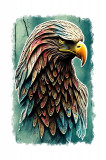 Cumpara ieftin Sticker decorativ, Vulture, Verde, 85 cm, 6665ST, Oem