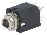 Conector Jack 6,3mm Soclu Mamă Stereo cu &Icirc;ntrerupător Dublu