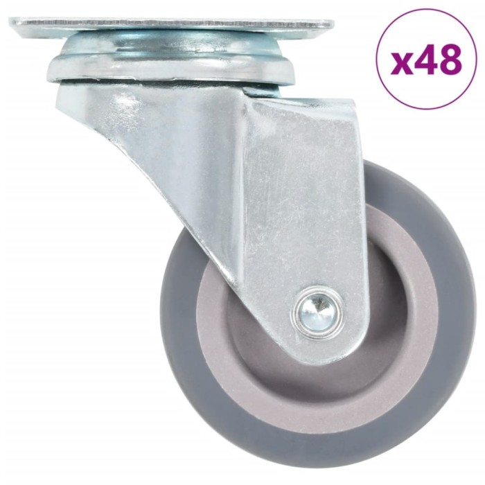 Roti pivotante, 48 buc., 50 mm