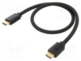 Cablu HDMI 2.1 BASEUS 0,5m negru PVC