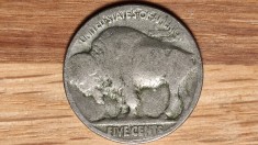 SUA USA 5 Cents &quot;Buffalo Nickel&quot; - moneda de colectie - Bizon / Indian