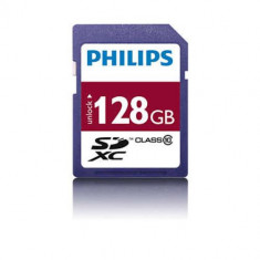 Card de memorie Micro SDXC Philips FM12MP45B/00, 128GB, cu adaptor SD, Clasa 10