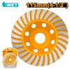 Disc diamantat slefuit turbo 125 mm, pentru taierea pietrei, betonului si ceramicii - Ingco CGW011251