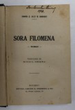 SORA FILOMENA - roman de EDMOND SI JULES DE GONCOURT , 1926
