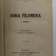 SORA FILOMENA - roman de EDMOND SI JULES DE GONCOURT , 1926