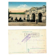 Arad 1915 - Poarta cetatii, soldati, ilustrata circulata, posta