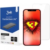 Folie de protectie Ecran 3MK FlexibleGlass Lite pentru Apple iPhone 12 / 12 Pro, Sticla Flexibila, Full Glue