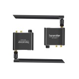Transceiver Audio Wireless 50m, 2.4GHz, Jack 3.5mm, RCA, USB-C, Set Emitator Receptor, Control Volum, Antene Incluse