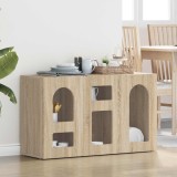 vidaXL Bufet Stejar Sonoma 100 x 35 x 59 cm Lemn compozit 891346