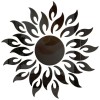 Oglinzi CCmax, Model Soare, Negru, Acrilice, Autoadezive pentru Decor si Design Interior, 27 piese, 500x500 mm
