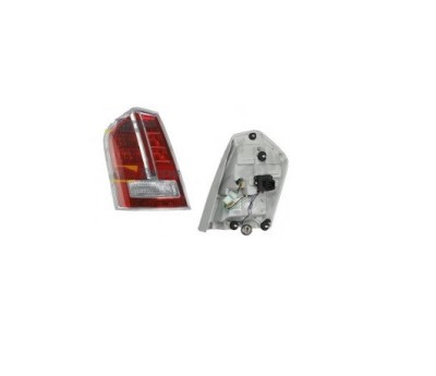 Stop, lampa spate CHRYSLER 300, 04.2011-2012, partea Stanga, TYC, Tip=USA; LED+W21W; rama argintie; cu cablaj foto