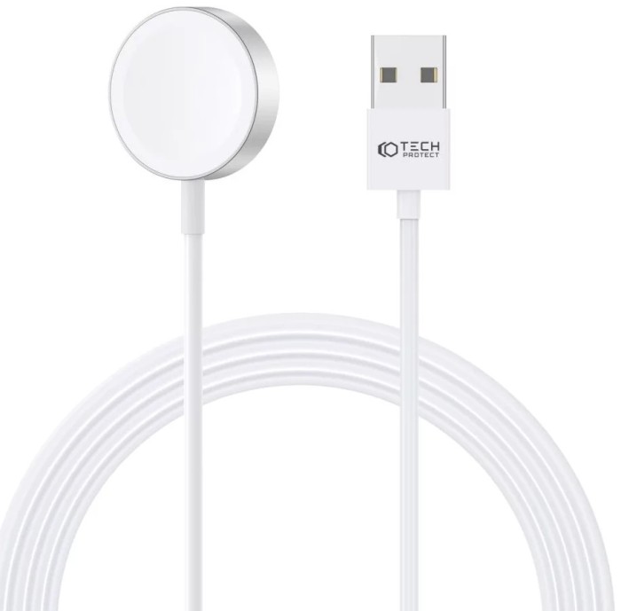 Incarcator Tech-Protect Apple Watch Usb 1.2m alb