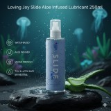 Lubrifiant pe bază de apă cu infuzie de aloe vera Loving Joy Slide 250 ml