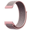 Curea material textil, compatibila Samsung Galaxy Watch 5, 40mm, telescoape Quick Release, Light Pink
