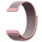 Curea material textil, compatibila cu Pebble Time, Telescoape QR, 22mm, Light Pink