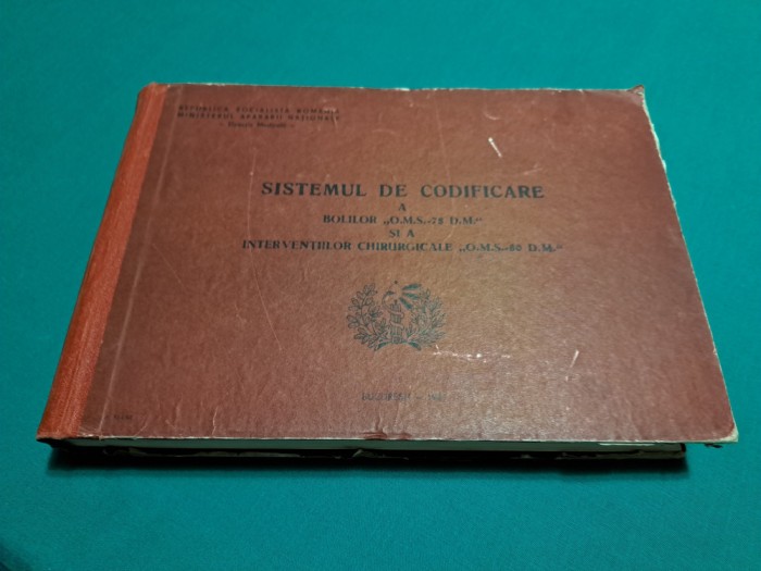 SISTEMUL DE CODIFICARE A BOLILOR ȘI A INTERVENȚIILOR CHIRURGICALE /1981 * 32