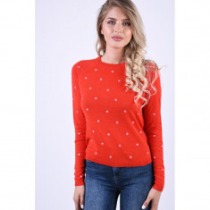 Bluza Vero Moda Hera O-Neck Rosu foto