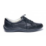 Pantofi dama medicali din piele naturala, ultra confort MED+LINE , BRD446N Negru