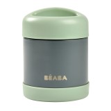 Termos Alimente Beaba Thermo-Portion 300ml Sage Green - Izolat, Inox, Pastrare Temperatura, Portabil, Bebe, Fara BPA