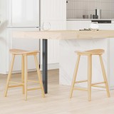 vidaXL Scaune de dining 2 pcs natural 46 x 37 x 63 cm 42020459