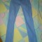 BLUGI ELASTICI DAMA , ALBASTRU DESCHIS, FIRMA ,,PULL &amp; BEAR &quot;, MARIMEA 32