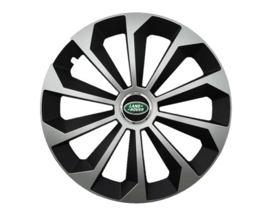 Set 4 capace roti Fame Gri-Negru cu inel R16, pentru gama auto Land Rover foto