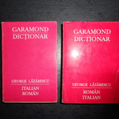 GEORGE LAZARESCU - DICTIONAR ITALIAN-ROMAN / ROMAN-ITALIAN format mic 11 x 8 cm