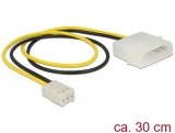Cablu de alimentare Molex la ventilator 3 pini T-M 30cm, Delock 83659