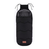 Sac de iarna PetiteMars impermeabil pentru carucior 4 in 1 universal 82x49 cm Warmy Negru, Petite&amp;Mars