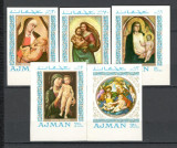 Ajman.1968 Posta aeriana-Pictura cu Fecioara Maria nedantelate DP.2, Arta, Nestampilat