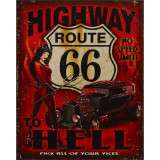 Decoratiune metalica Route 66 NT-87