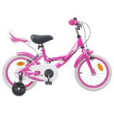 vidaXL Bicicletă pentru Copii 12 Inci pentru 2-4 ani Roz 42009456