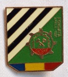 CNCSMR minerit, mineri, extractie miniera - Insigna SUPERBA &amp; Rara 4 x 3.5 cm
