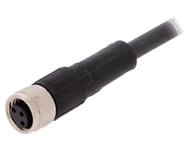 Cablu de conectare M8 PIN: 3 drept 2m foto