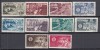 ROMANIA 1945 LP 181 LP 181 a A.G.I.R. DANTELAT+NEDANTELAT SERII STAMPILATE, Stampilat