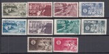 ROMANIA 1945 LP 181 LP 181 a A.G.I.R. DANTELAT+NEDANTELAT SERII STAMPILATE
