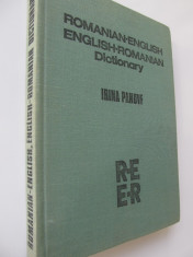 Romanian English , English Romanian Dictionary - Irina Panovf foto
