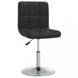 vidaXL Scaun de masă, negru, piele ecologică