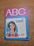 carte pentru copii - ABC - ce povestesc ogoarele - din anul 1973