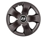 Cumpara ieftin Set 4 capace roti Bis Negru R15 pentru gama auto Hyundai, Autohelix MSA