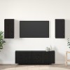 VidaXL Unitate TV Pe perete 2 pcs Stejar negru Lemn compozit
