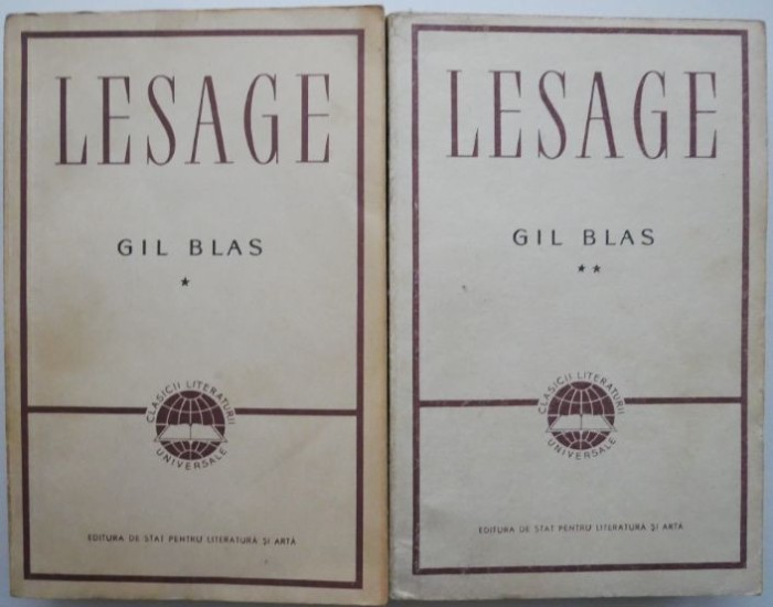 Gil Blas (2 volume) &ndash; Alain-Rene Lesage