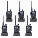 Kit 6 statii radio portabile PMR PNI R45 PRO 446MHz, 0.5W