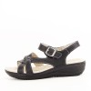 Sandale Dama Piele Naturala Negre Callia 129 - Confortabile